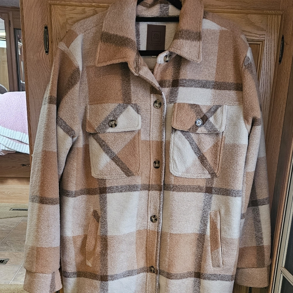New no tags long warm jacket